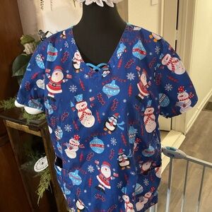 Butter-Soft Christmas Scrub Top